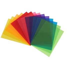JP Number Color Filters, Set of 14, 7 Color Correction Gel Light Filters, PVC Gel Lighting Filters