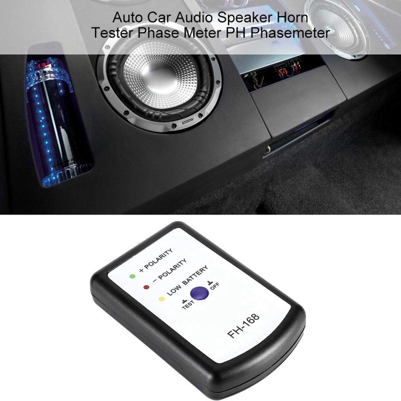 Terisass Auto Caro Speaker Horn Tester Phase Meter PH Phasemeter