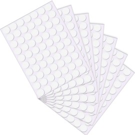 Outus Double Sided Dots Traceless Clear Putty Sticky Stickers Removable Reusable Transparent No Traces Adhesive Sticker Waterproof Small for Classroom Festival Decoration(490 Pieces,20 mm)