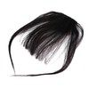 Vaguelly Natural Clip In Hair Bangs Extension with Sideburns Ultra