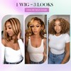 DonsiRol 14 inch Wear and Go Bob Wig Human Hair,