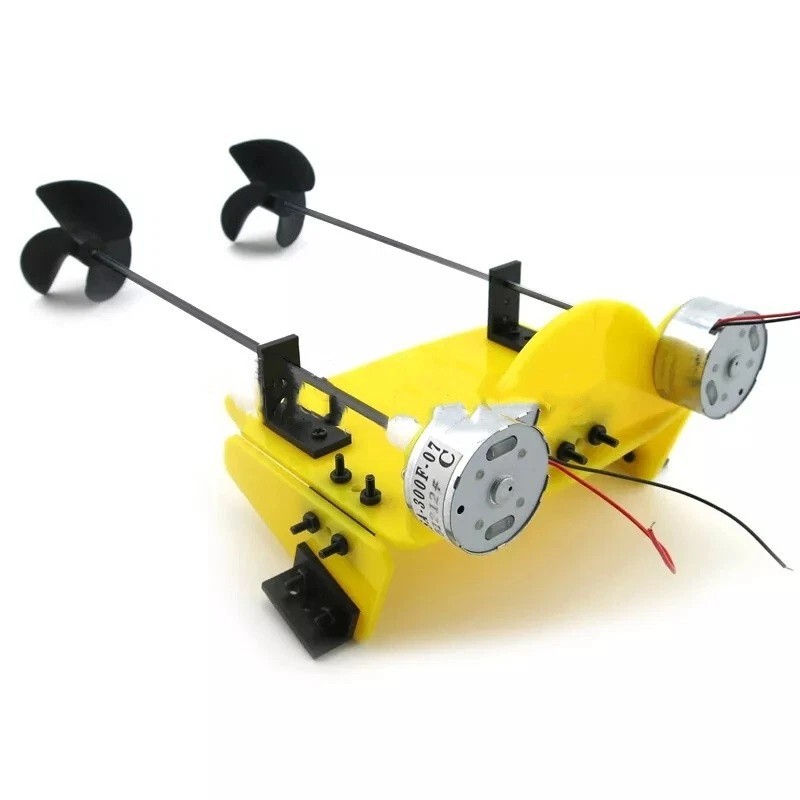 Maxhanest 19cm Boat Toy Kit Propeller Motor Shaft for DIY
