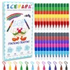 ICEPAPA, 24 Stackable Pens for Children, Total 12 Colours, Ideal