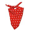 Shanlin Unisex Floral Cotton Bandanas 22”x22 (Polka Dots Red)