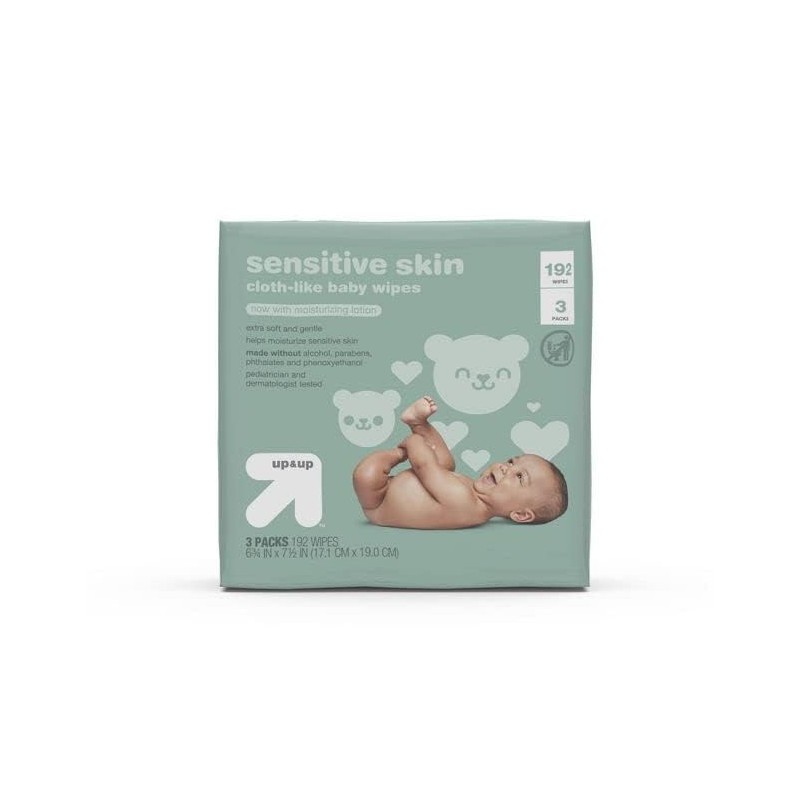 Up & Up Sensitive Skin Baby Wipes - 3 Packs