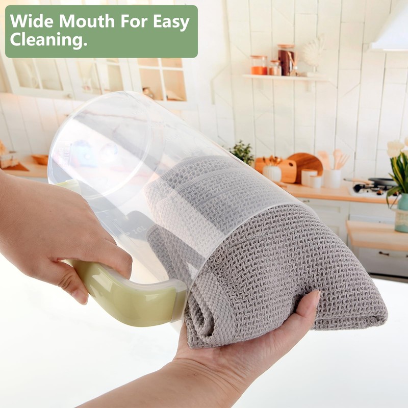 BPFY 1 Gallon 4 Litre Clear Plastic Pitcher with Lid,