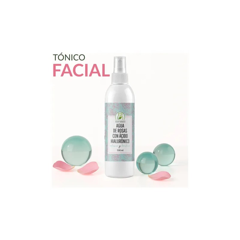 Agua De Rosas Con Ácido Hialurónico Anti Arrugas (500ml)