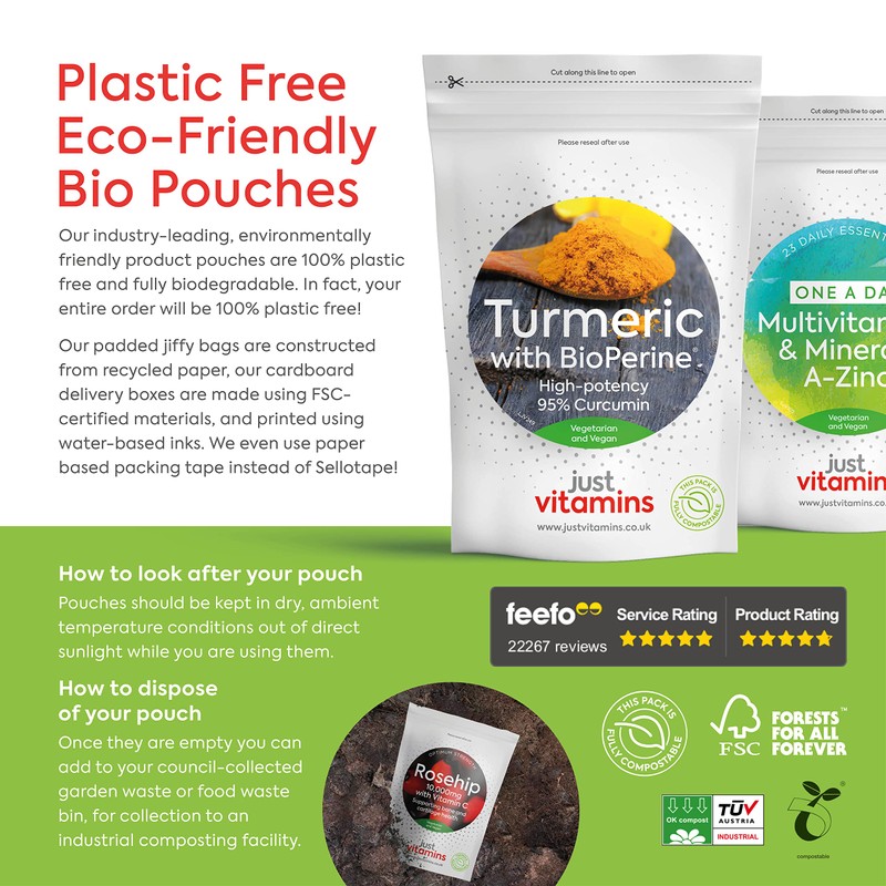 Turmeric Tablets | 12,500mg + Black Pepper BioPerine®, 475mg Curcuminoids