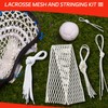 Gemscream 2 Sets Polyester Lacrosse Mesh and Stringing Kit Lacrosse