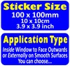 1 x Front View Camera Recording Sticker Window CCTV Security
