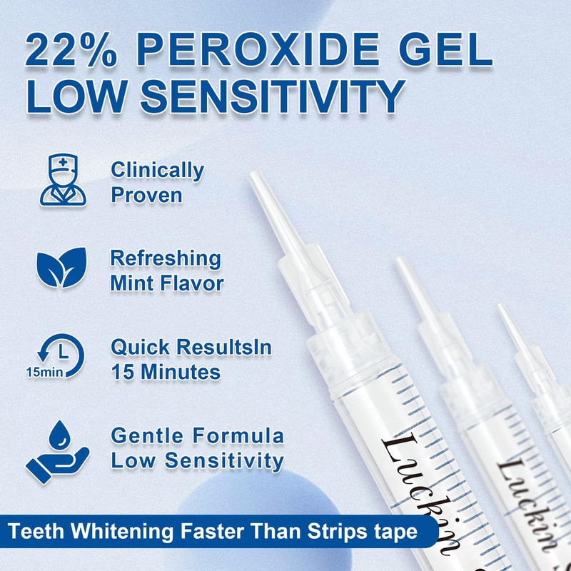 LUCKIN SMILE 22% Carbamide Peroxide Teeth Whitening Gel – Professional