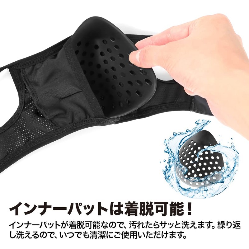 [LayLax] [Easy Breath Face Guard] [L-XL] [BATTLE STYLE] Airsoft Black