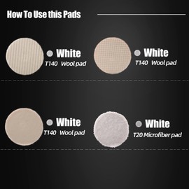 Buffing for Polisher, SPTA Car Polishing Buff Polishing, Electric Buff Polisher, Polisher, Sponge, Coarse, Medium, Fine Point, Set of 7 (4.9 inches (125 mm)