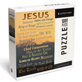 Lantern Press 1000 Piece Jigsaw Puzzle, Names of God, Inspirational