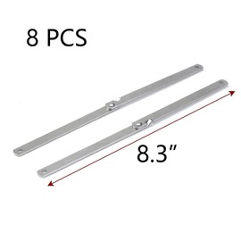 Pufguy 8.3" Lift Up Stay Hinges Lid Folding Support Hinges with Screws for Wooden Box,Door,Window,Cabinet,Cupboard-8pcs