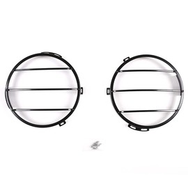 PIUGILH Front Headlight Protective Net Cover Suitable for Land Rover Defender 2004-2019, Headlight Protective Grille for Land Rover Defender Accessories, Car Exterior Lamp Cover, Trim Accessories (A)