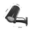 Laroal 2pcs Simulation Camera Waterproof Bullet Shape Black Simulation Security