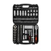 XHTT Mechanics Tools Kit,108-Piece 1/4"&1/2 Metric And Standard Socket Set,Ratchet