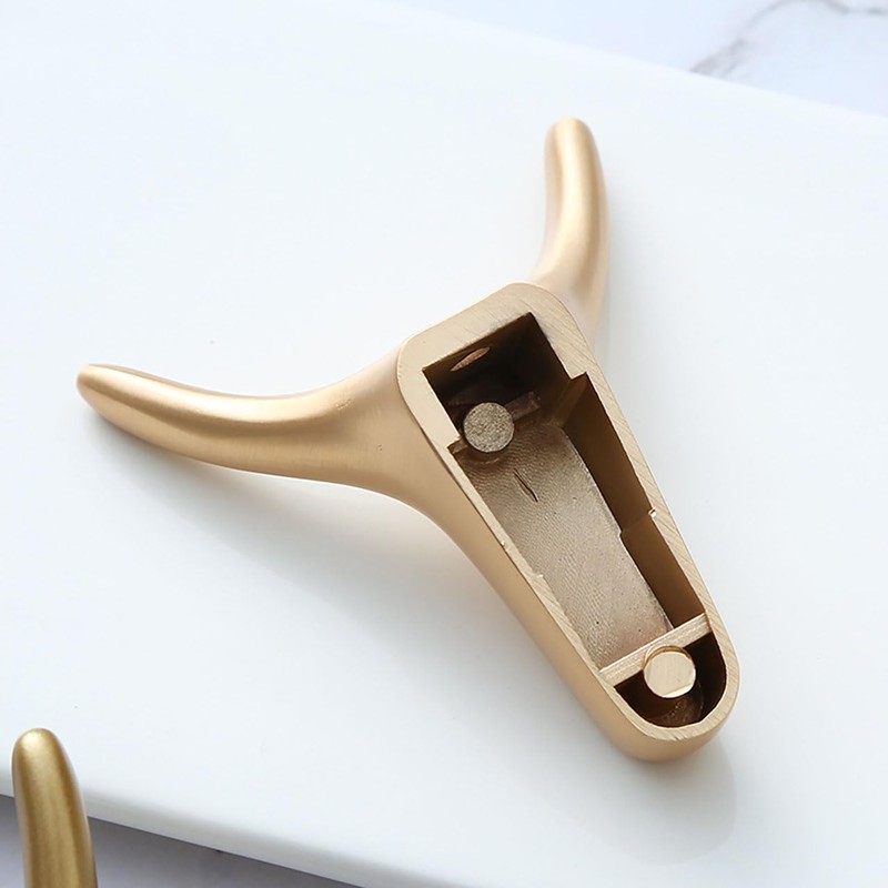 RyuBits Antique Deer Antler Hook Wall Hanger, Wall Hanger, Set