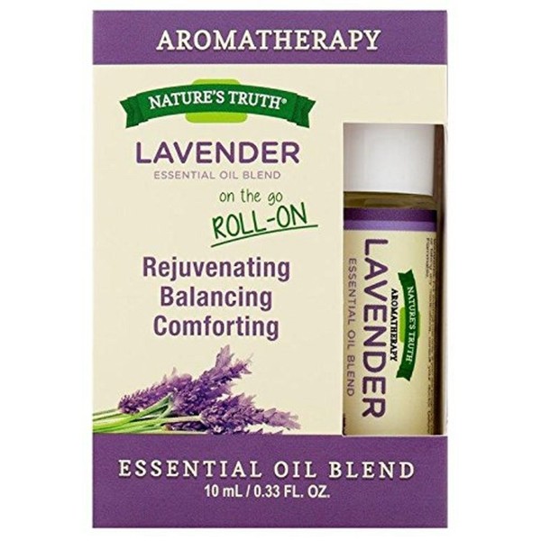 Nature's Truth Essential Oil Roll-On Blend, Lavender 0.33 oz (Pack of 4)