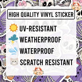 (5Pcs) Well-Read and Caffeinated Sticker Reading Lover Nerd Book Addict Bookish Decal Waterproof Vinyl Stickers Adult for Laptop Kindle Tumbler Water Bottle Mug Phone Notebook - Size 3”x2.4”