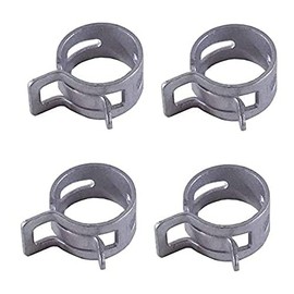 cyclingcolors 4 x Hose Clamp Spring Petrol Hose Clamp Hose Clamps Car Motorcycle Moped Scooter Lawn Mower Tractor (Diameter 13 mm - 15 mm)