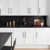 FURNIWARE 10 Pack Cabinet Pull,Matt Black Cabinet Handles,Hardware Drawer Pulls,Solid