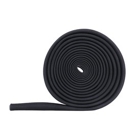 WISAUTO High Temp Black Auto Heat Sleeve Fiberglass Adjustable Heat Shield Black Color (5FT X 6MM(1/4''))