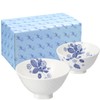 Wedgwood aW1053155 Strawberry Bloom Indigo Rice Bowl (Rice Ball) Tableware,