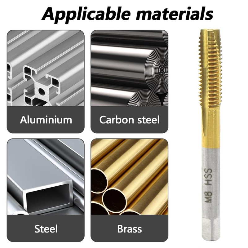 Aoyswuz 5 Piece Tap Cutter Bit Set M3 - M8