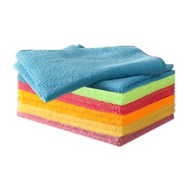 Canvas Trend Pack of 12 Microfibre Cleaning Cloth,Multi-Functional Multi-Color Microfibre Towels Reusable and Washable for House, Kitchen, Windows（30×40cm）