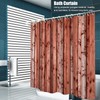 Bathroom Shower Curtain with 12 Rings Waterproof Thicken Bath Curtain