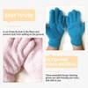 2 Pairs Microfibre Dusting Gloves,Pink,Ladies Thermal,Fluffy,Microfiber,for Furniture And Hard-to-Reach Corner