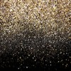SJOLOON 10X10ft Black and Gold Backdrop Golden Spots Backdrop Vinyl