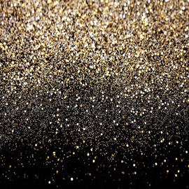 SJOLOON 10X10ft Black and Gold Backdrop Golden Spots Backdrop Vinyl Photography Backdrop Vintage Astract Background for Family Birthday Party Newborn Studio Props 11547
