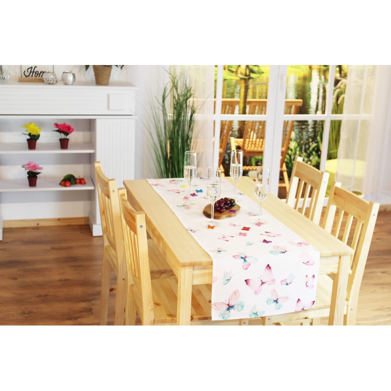 Kamaca Table Runner Butterflies High-Quality Print Motif Eyecatcher in Spring