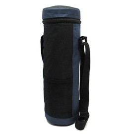 Panda Family Water Bottle Cover, Large 0.6 gal (2 L), 1.5 L, 1 L, Cold Insulation, Large, Shoulder Bag, Zipper Type, Navy