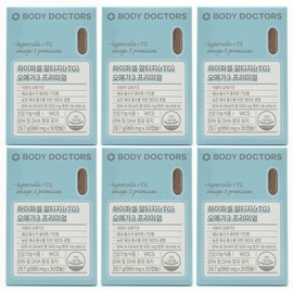 Body Doctors Hypercell RTG (rTG) Omega 3 Premium 30 Capsules 6 Boxes / 바디닥터스 하이퍼셀 알티지(rTG) 오메가3 프리미엄 30캡슐 6박스