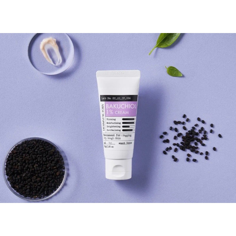 Crema Con 1% Bakuchiol Retinol Vegano Dermafactory