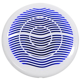 Rockville MS10LW 10" 2400 Watt White Marine/Boat 10" Free Air Subwoofer with LED