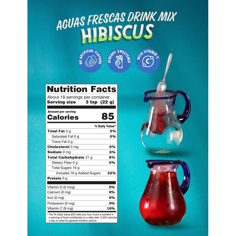 Klass Aguas Frescas |Drink Mix Hibiscus | Flavors From Natural