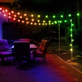 Sanwo Series De Luces Ic Rgb Impermeables Para Exterior Árbol 10m