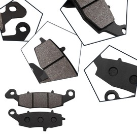 ZICOO Front & Rear Brake Pads for Kawasaki Vulcan 900 VN900 Classic/Classic LT/Custom 2006-2023, Vulcan 1500 VN1500 Classic/Nomad, Vulcan 1600 VN1600 Classic, VN 1700 Classic/Voyager Vaquero