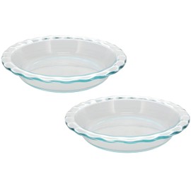 Pyrex Easy Grab 9.5" Glass Pie Plate Made in the USA