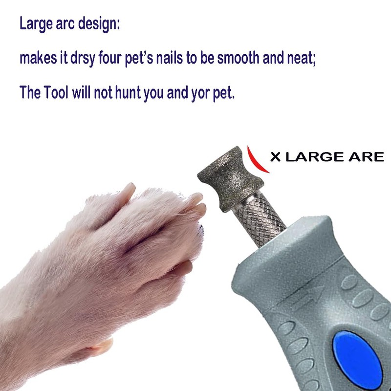 KITGUARD Diamond Dog Nail Grinder Bits for Rotary Tool-1/8'' Dog