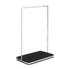 predolo Clear Sign Holder Vertical Double Sided Display Picture Photo