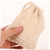 Minkissy Cotton Soap Pouches Exfoliating Bag Drawstring for Bathing Soap