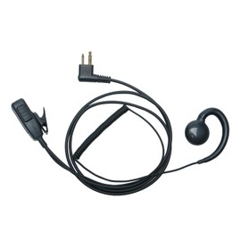 LYWBETOP CP200 Walkie Talkie Earpiece Headset with PTT Mic,2Pin (D-Shape)