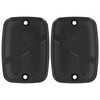 2pcs Front Brake Fluid Reservoir Cap Motorcycle Upper Fuel Tank