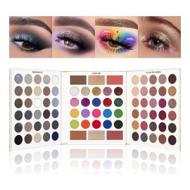 Paleta De Sombras De Ojos Ucanbe Pretty Pro, 86 Colores De M